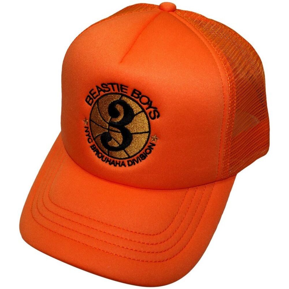 Beastie Boys Unisex Adult NYC Brouhaha Division Cap / Orange